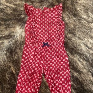 Carters red sleeveless romper